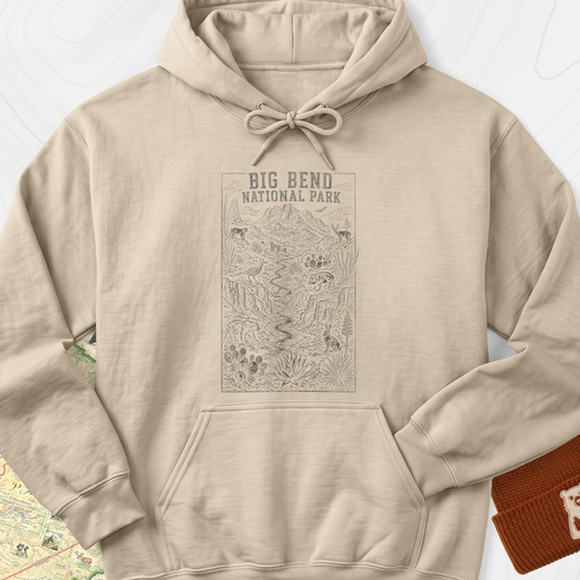 Big Bend Wildlife Hoodie - Sand