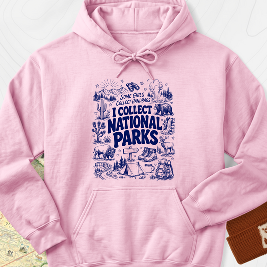 National Park Collector Hoodie - Light Pink
