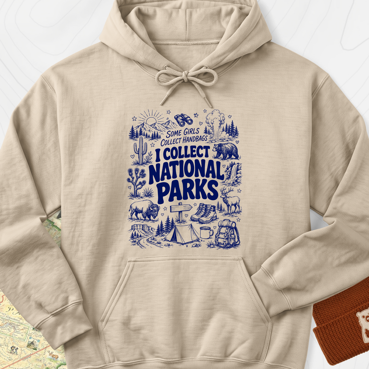 National Park Collector Hoodie - Sand