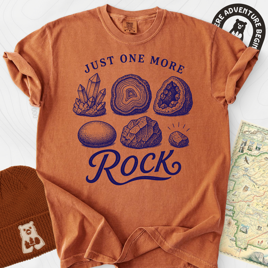 Just One More Rock Yam front print heavyweight T-shirt
