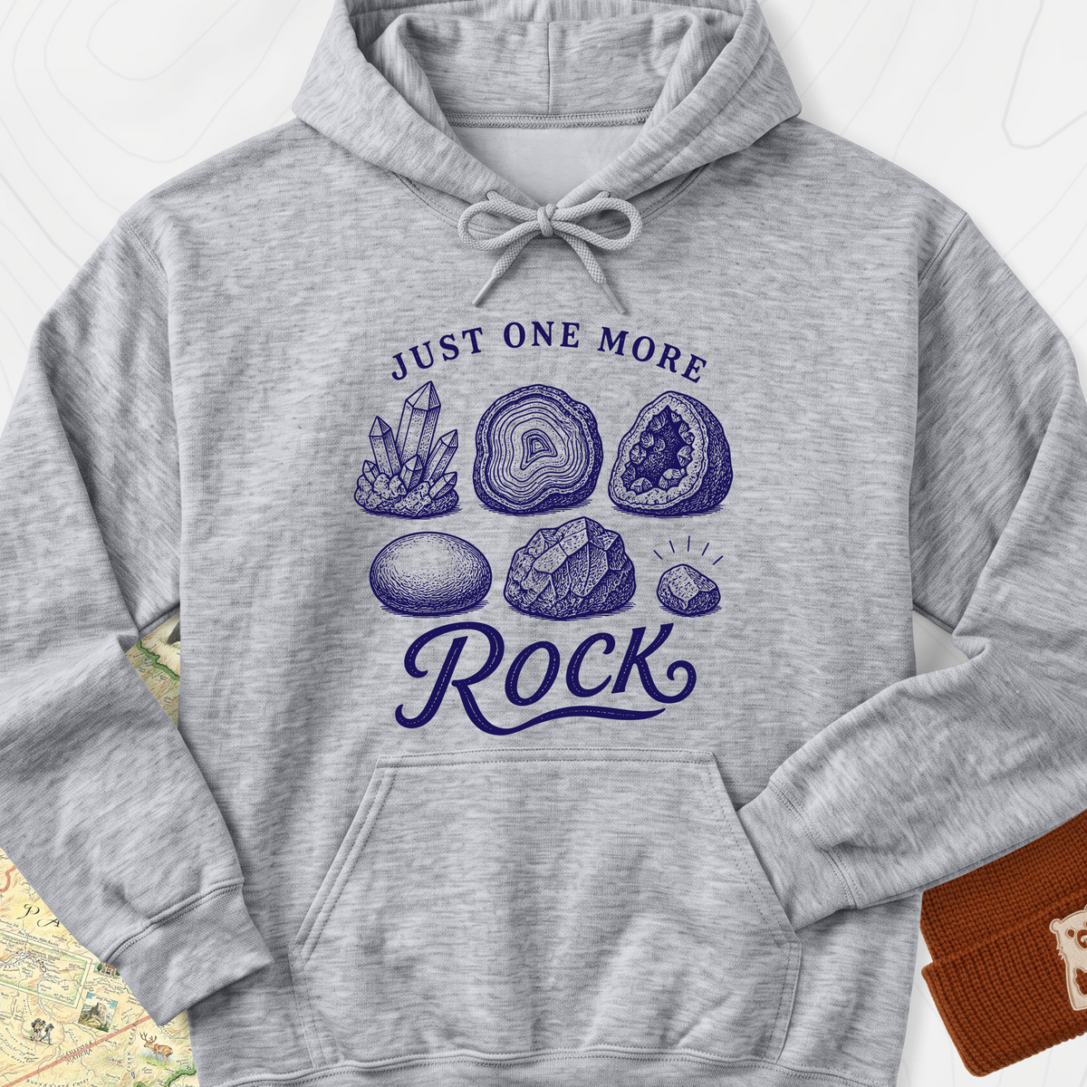 Just One More Rock Hoodie - Sport Grey