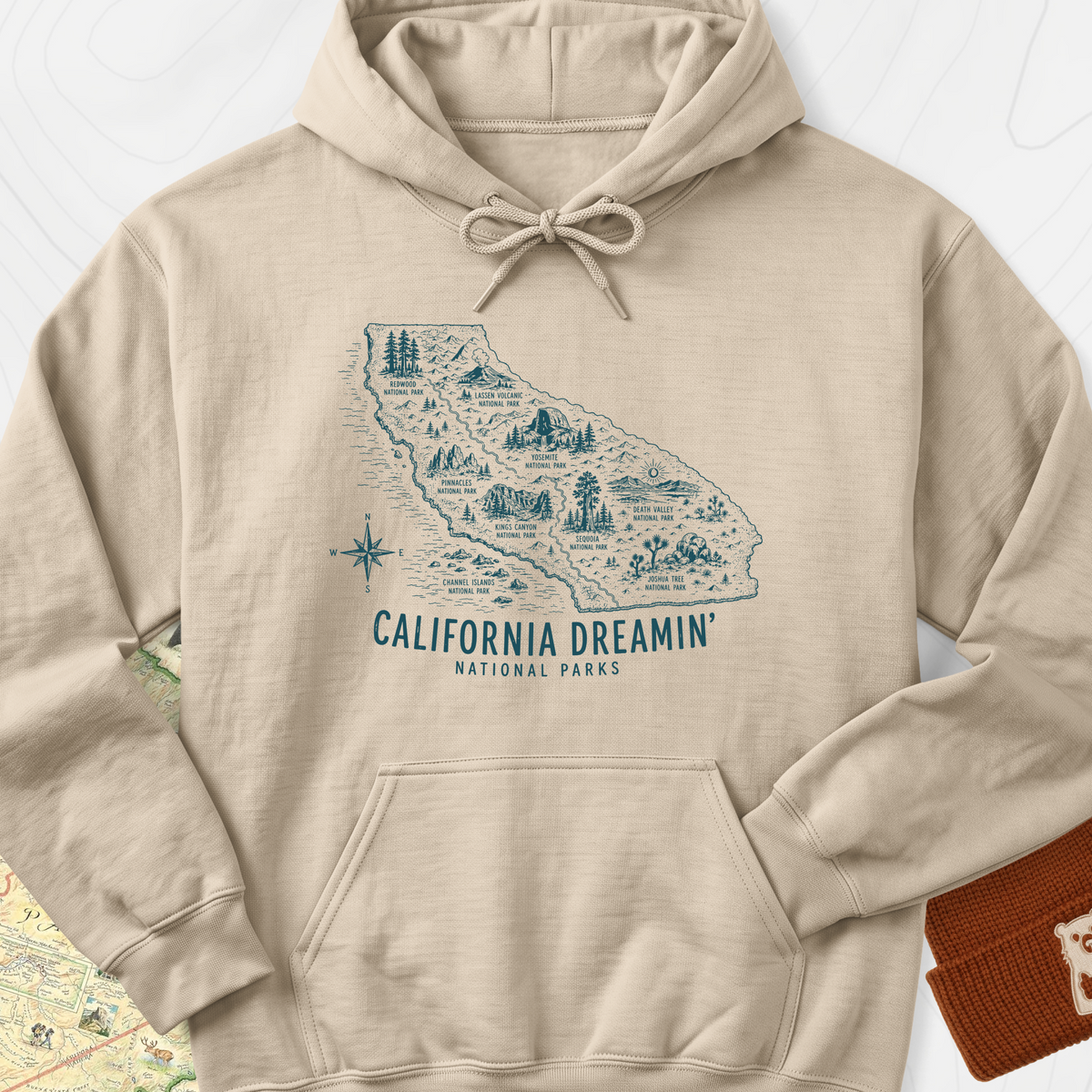 California Park Dreamin' Hoodie - Sand