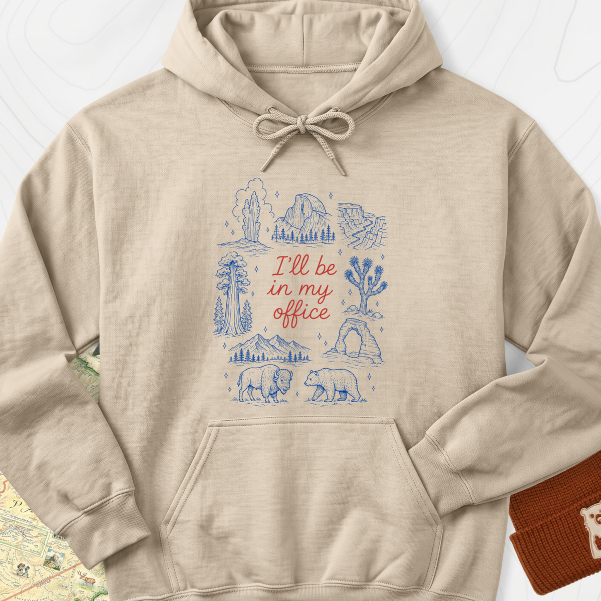In My Park Office Hoodie - Sand