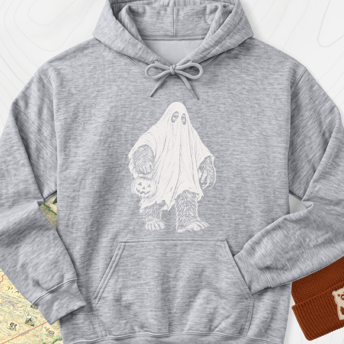 Bigfoot Ghost Hoodie - Sport Grey