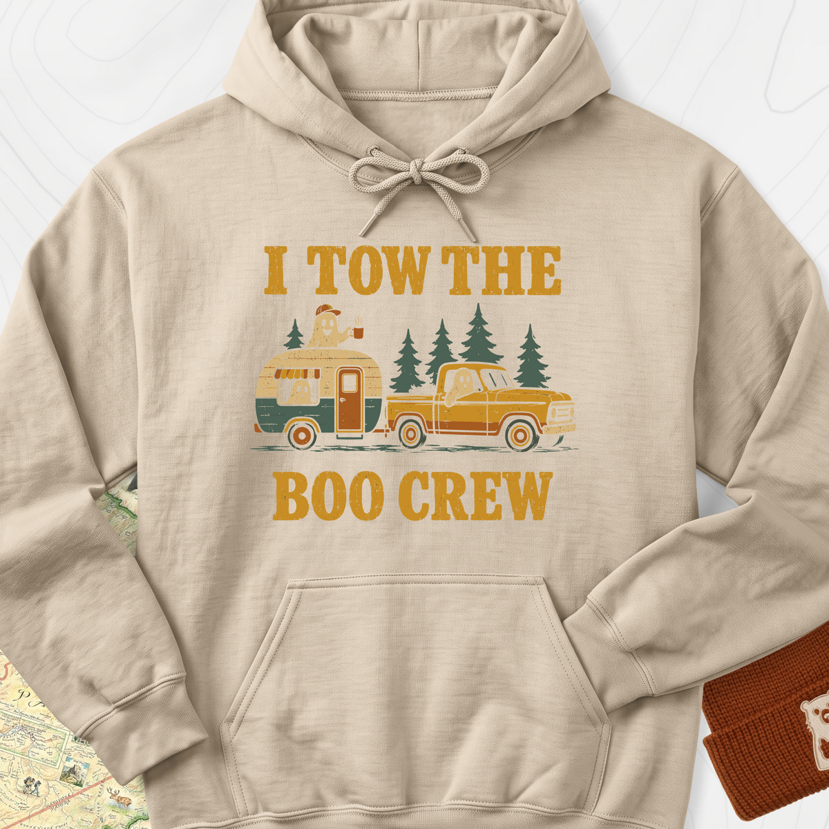 I Tow The Boo Crew Hoodie - Sand