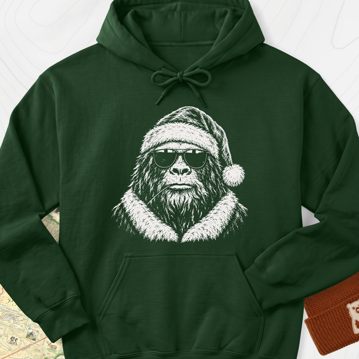 Cool Santa Squatch Hoodie