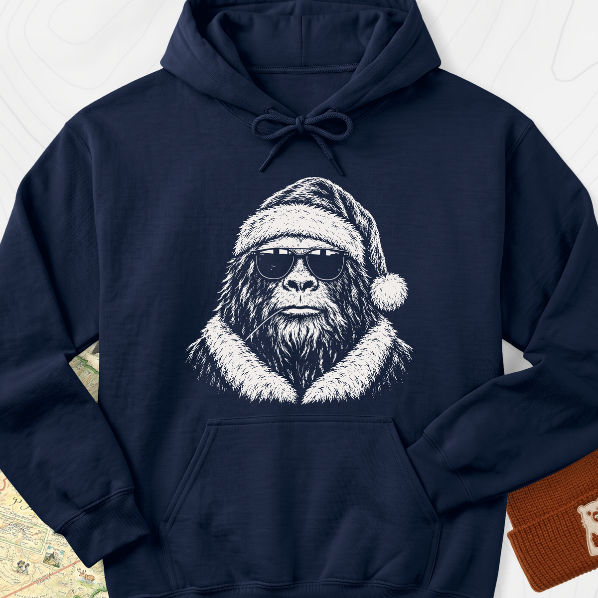 Cool Santa Squatch Hoodie