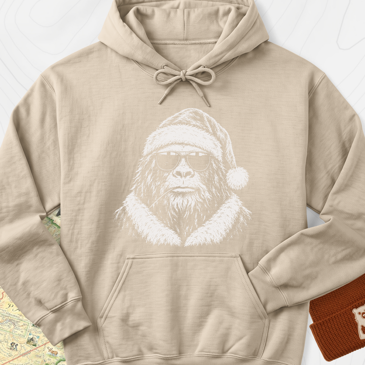 Cool Santa Squatch Hoodie
