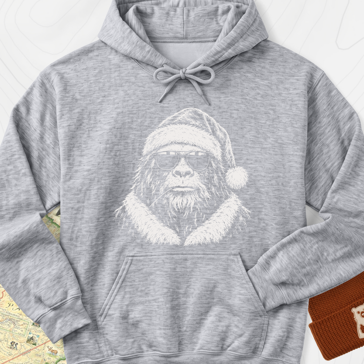 Cool Santa Squatch Hoodie