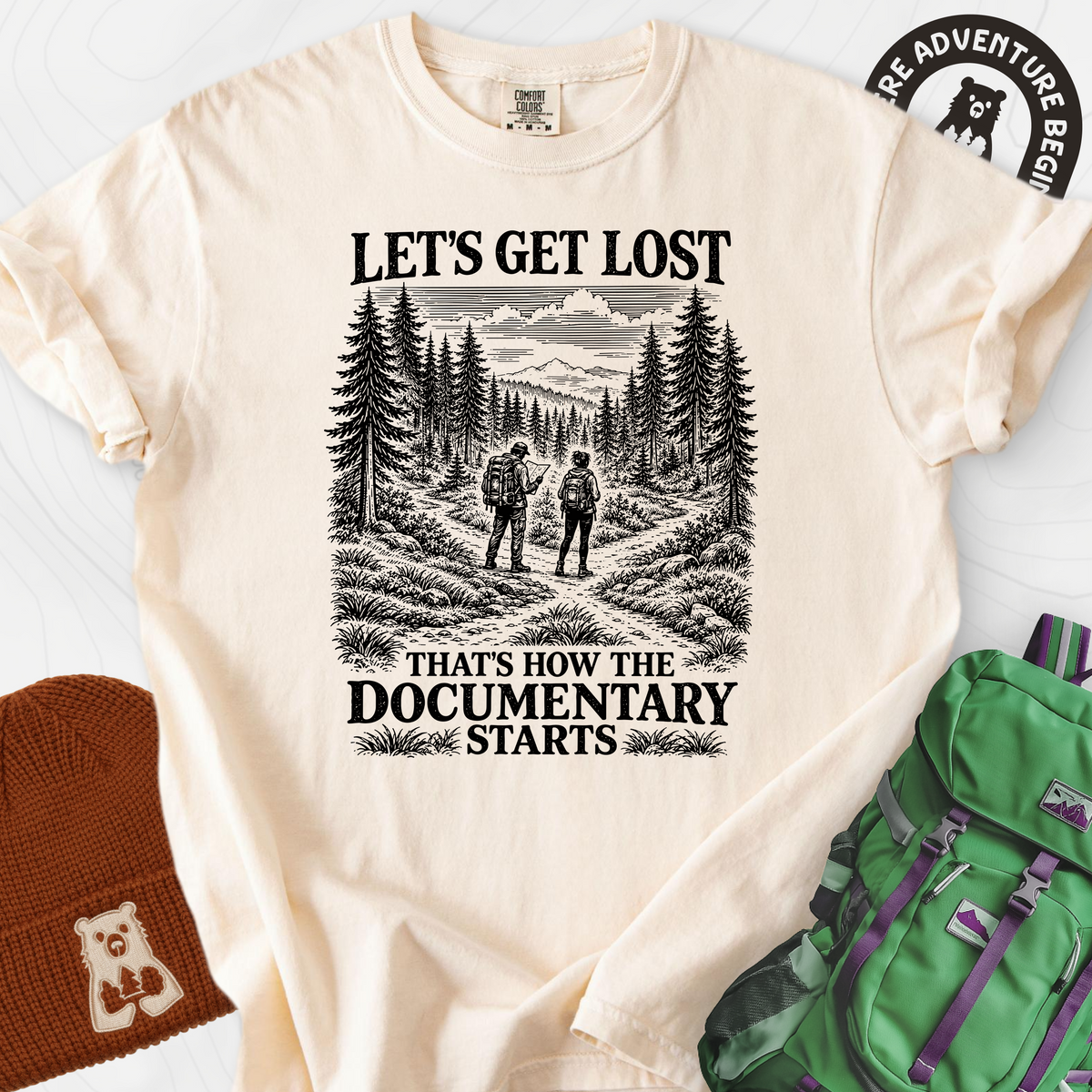 That's How the Documentary Starts T-Shirt — Ivory — Front print [studio:1FW1Mvhx8bBE6nIpLCr9slC8BeRzzKDKE]