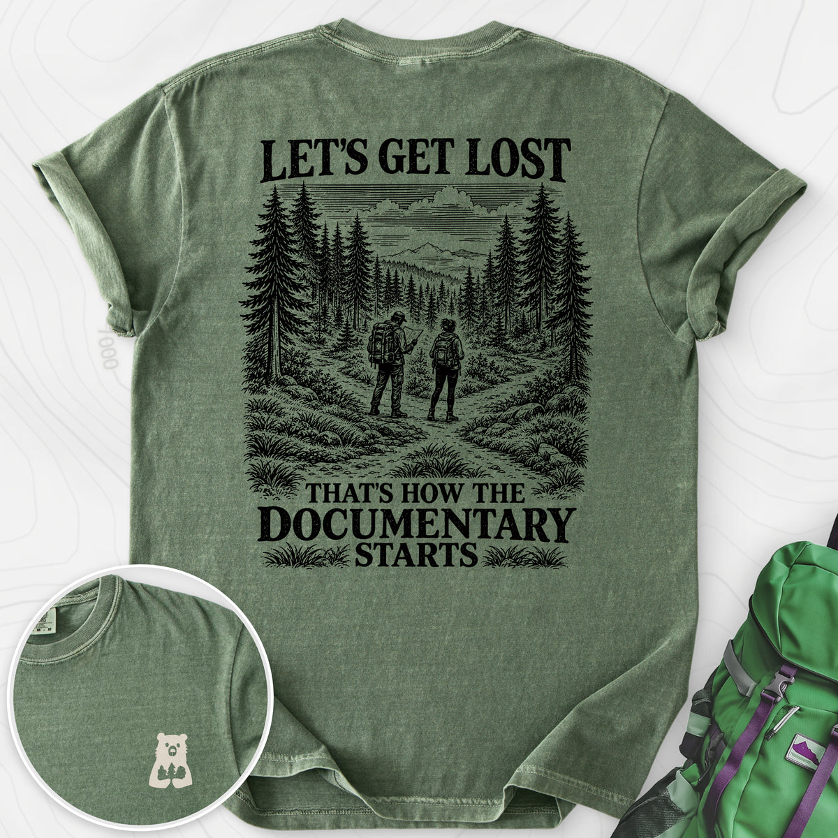 That's How the Documentary Starts Back Print — Moss — Back print [studio:1-g7Piggs0DNADZuAKVt7nF2K3j_q2aQP]