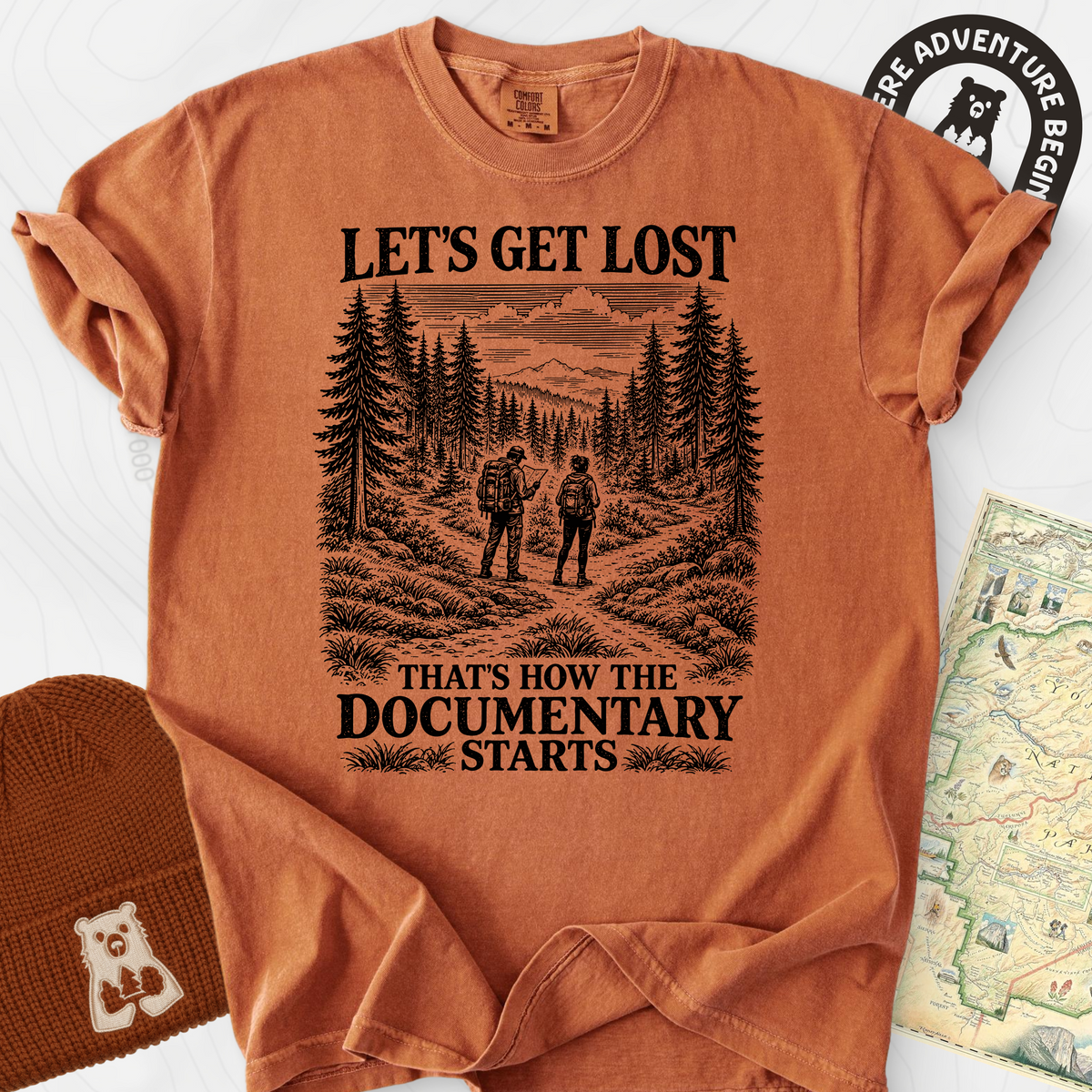 That's How the Documentary Starts T-Shirt — Yam — Front print [studio:1x9nIqI8glqfqO7JldORO_PatHMkv01gS]