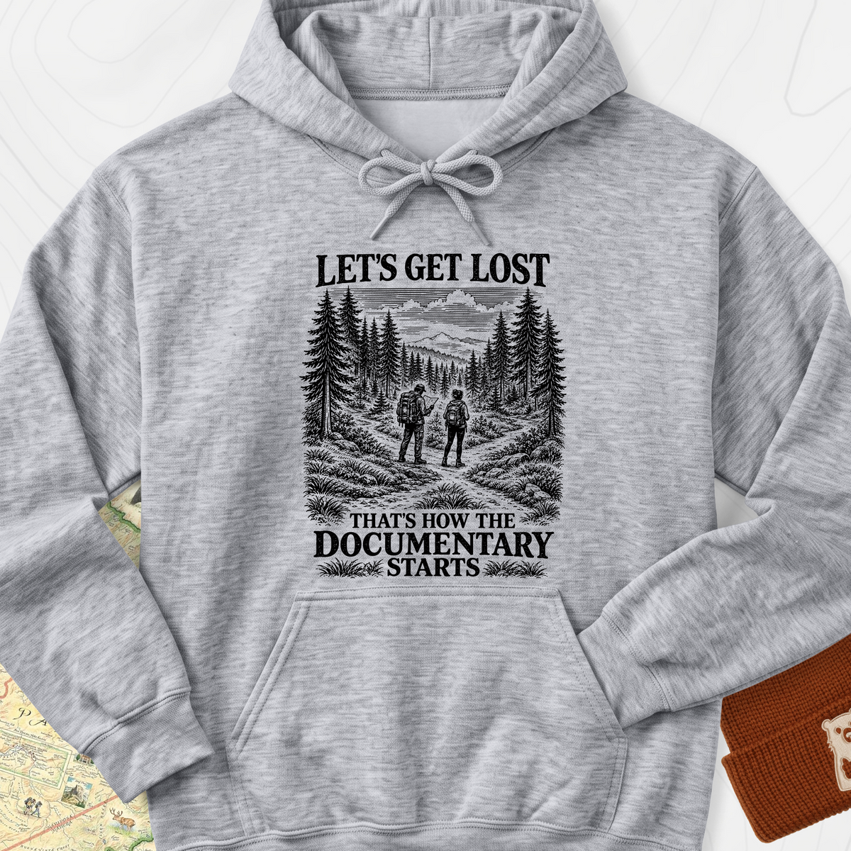 That's How the Documentary Starts Hoodie — Sport Grey — Front print [studio:1cL7PrqkR7nVJEYoczZT4UFwL3-ZMGJY3]