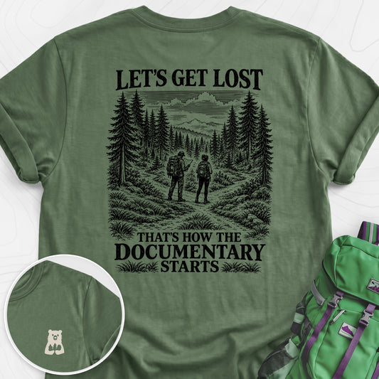 That's How the Documentary Starts Back Print Lightweight T-Shirt — Military Green — Back print [studio:1gj8mImUKTMv-wlkCtBhbXTCzZiVr0rfF]