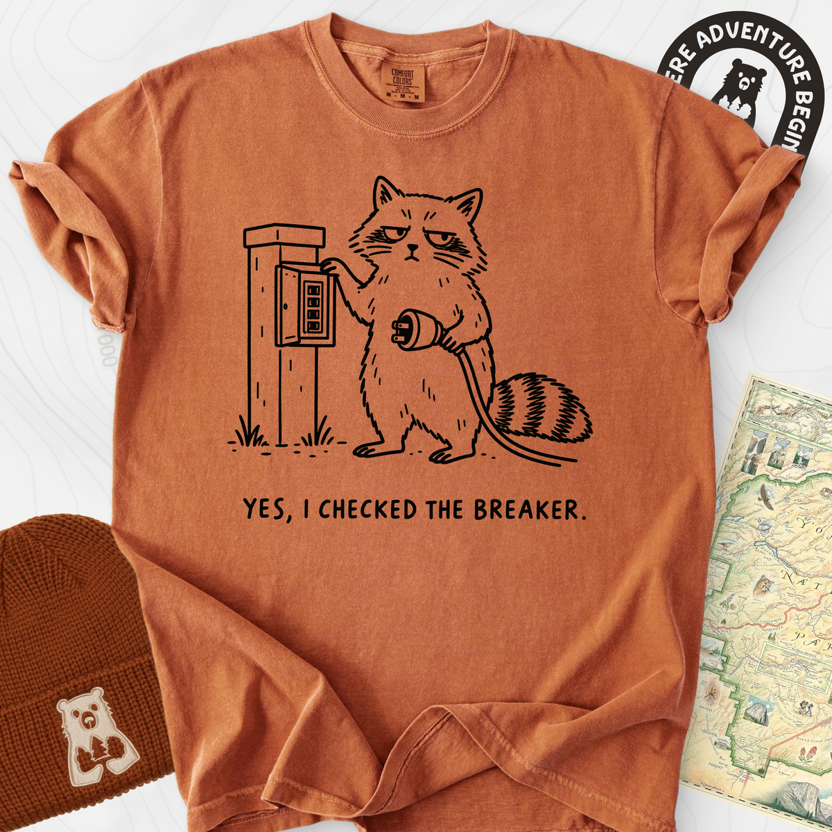 I Checked the Breaker T-Shirt — Yam — Front print [studio:1ySotnR_FFxq7EqbVSAaswBMiTqcKhHXc]