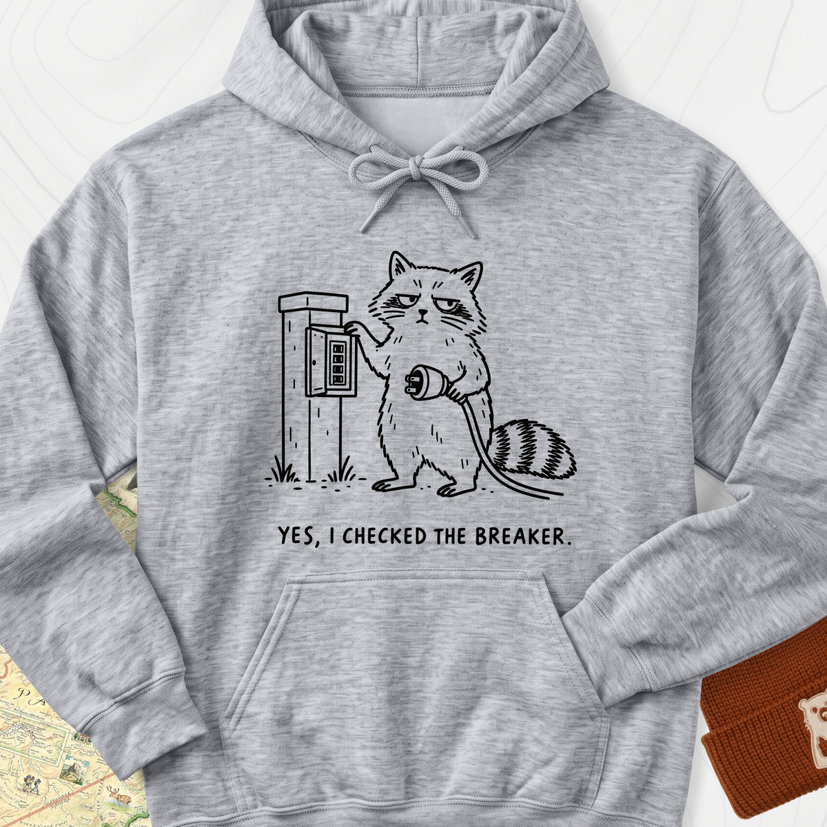 I Checked the Breaker Hoodie — Sport Grey — Front print [studio:1nVp2oiRSM4BRqzxljcZ9yosaxdS69J9y]