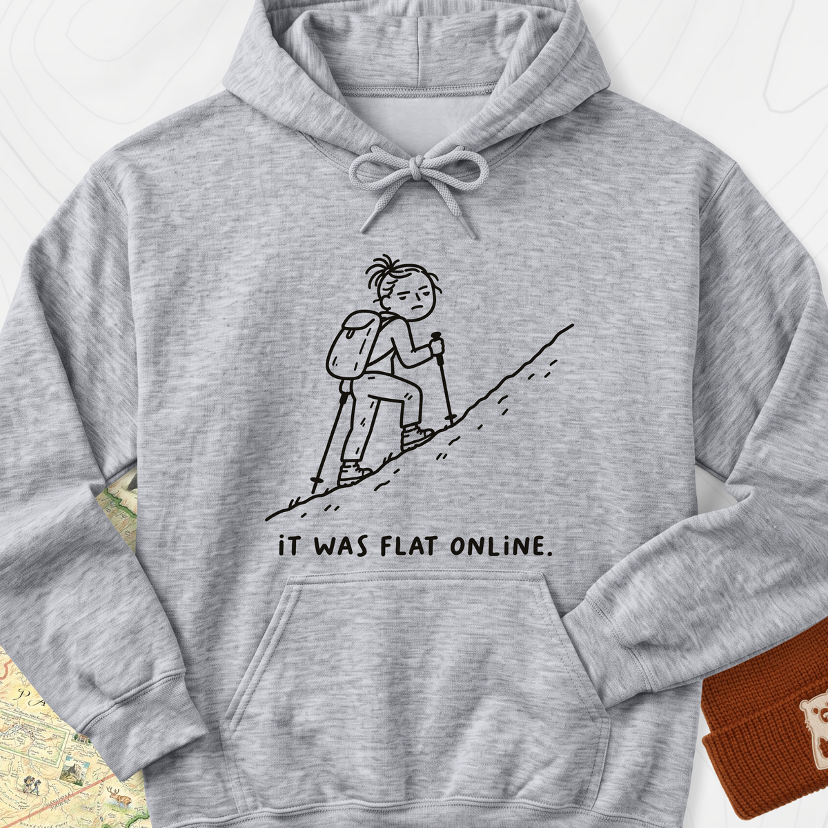 It Was Flat Online Hoodie — Sport Grey — Front print [studio:1WfW1NVqI0_dwWhOiF9z67-cVKKyr8Eay]