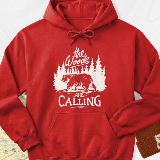 The Woods T-Shirt Hoodie - Red