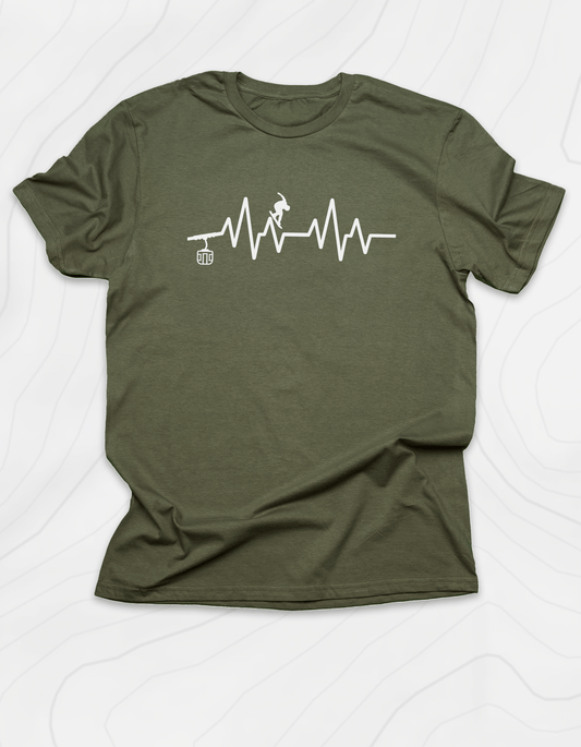 Snowboarding Heartbeat T-Shirt