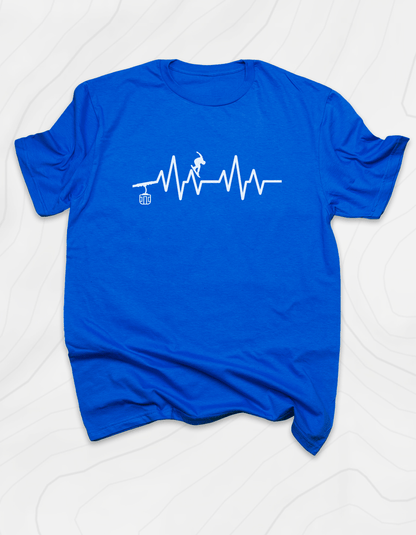 Snowboarding Heartbeat T-Shirt