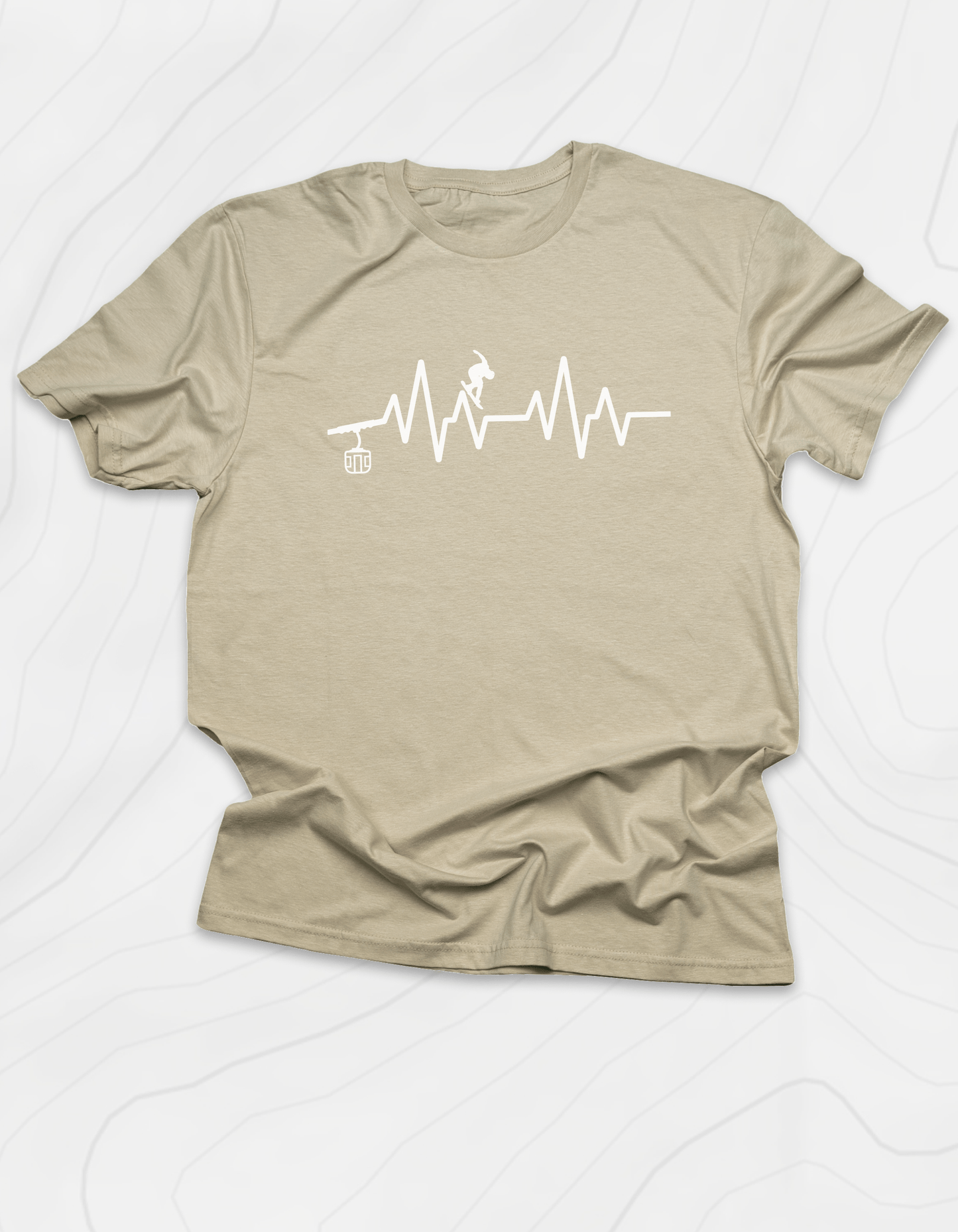 Snowboarding Heartbeat T-Shirt