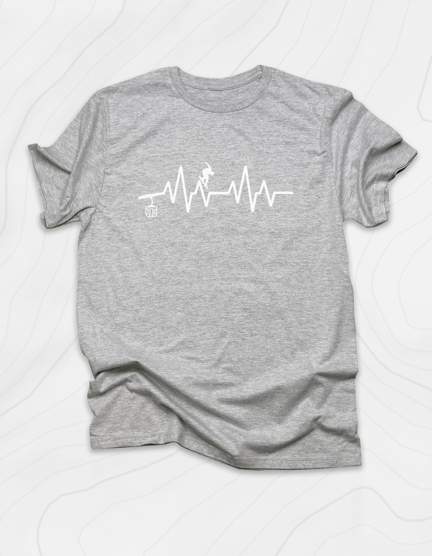 Snowboarding Heartbeat T-Shirt