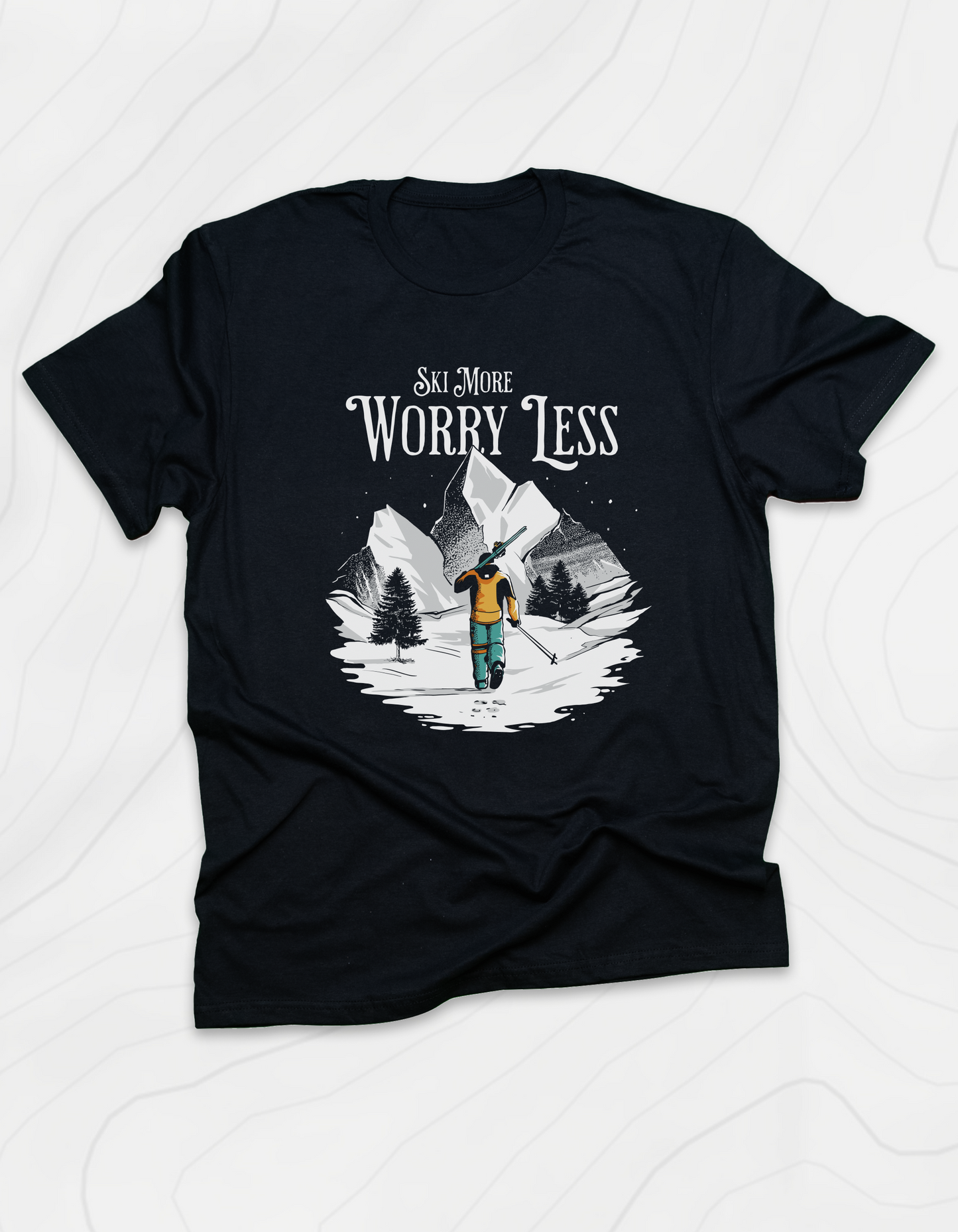 Ski More Worry Less T-Shirt