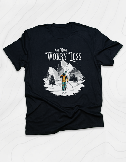 Ski More Worry Less T-Shirt