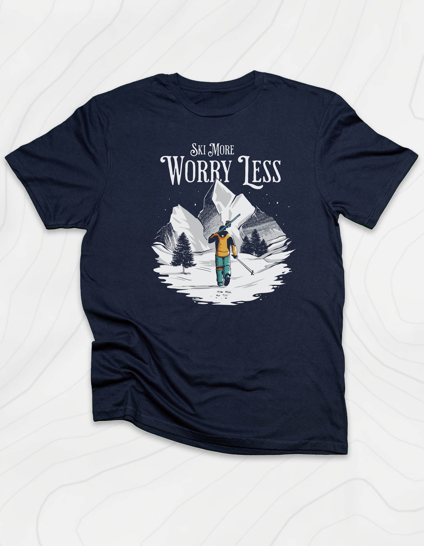 Ski More Worry Less T-Shirt