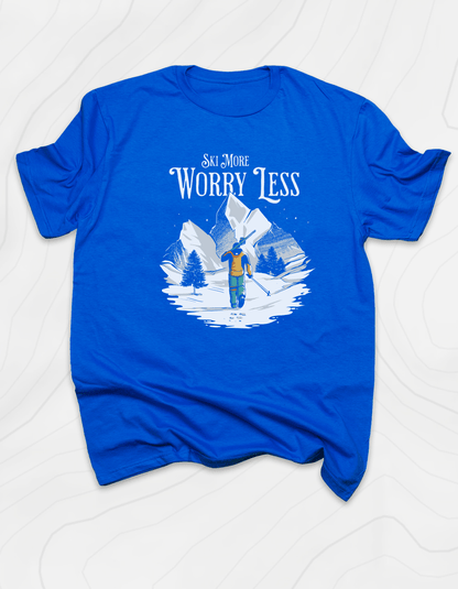 Ski More Worry Less T-Shirt