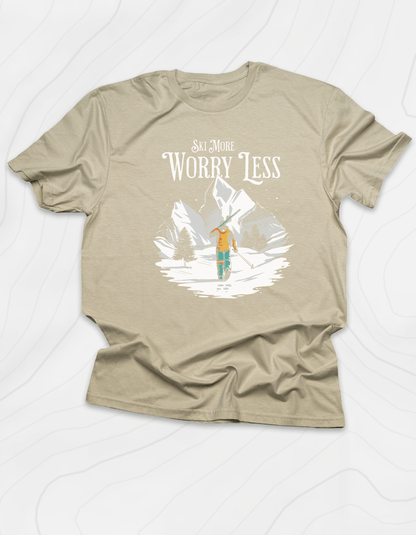 Ski More Worry Less T-Shirt