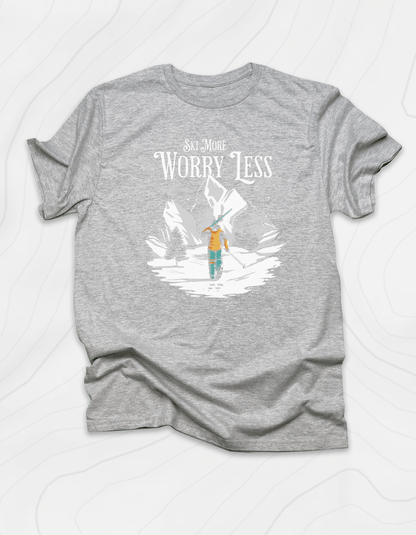 Ski More Worry Less T-Shirt