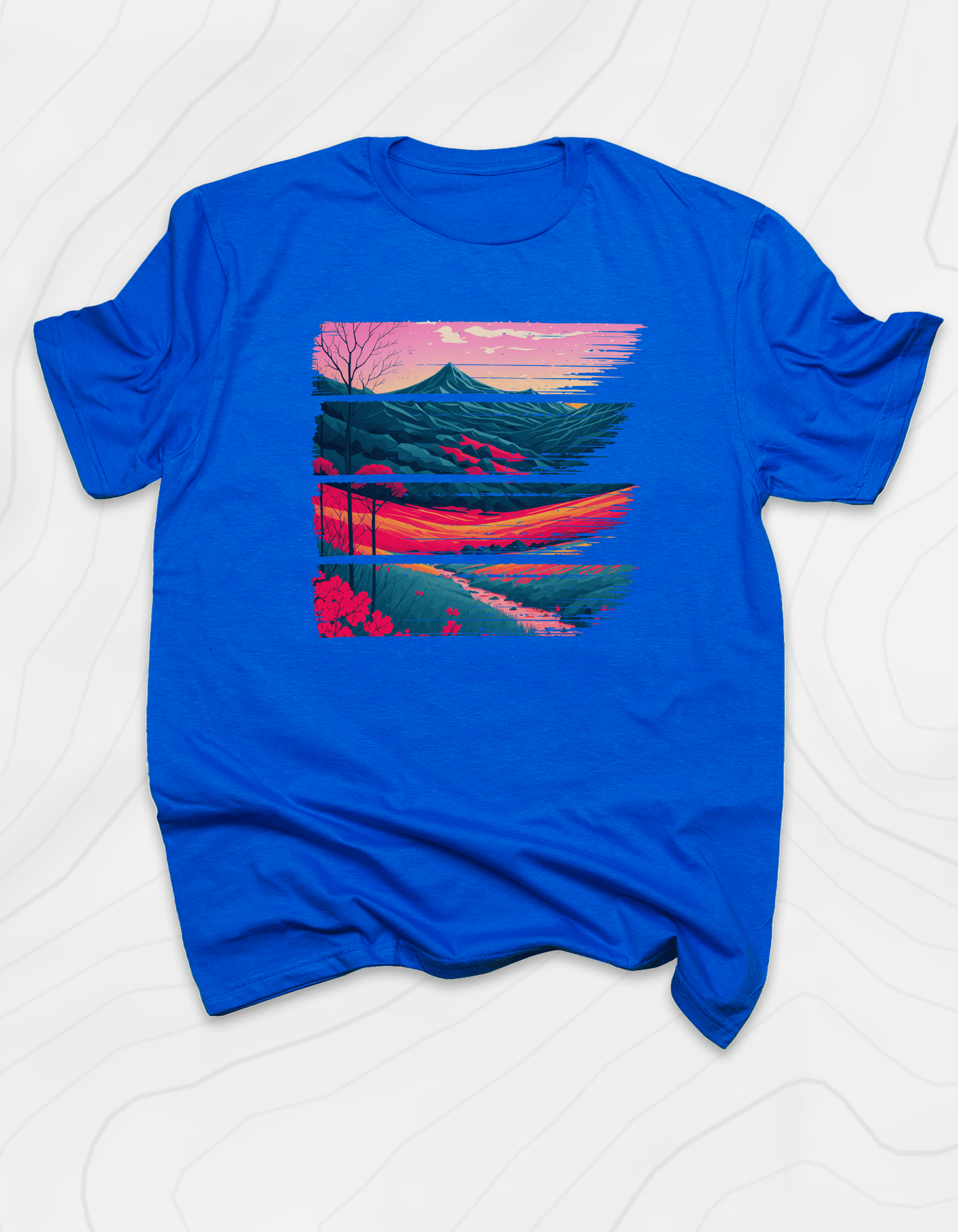 Red Rolling Hills T-Shirt