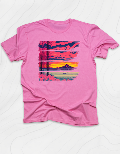 Red and Pink Sunset T-Shirt