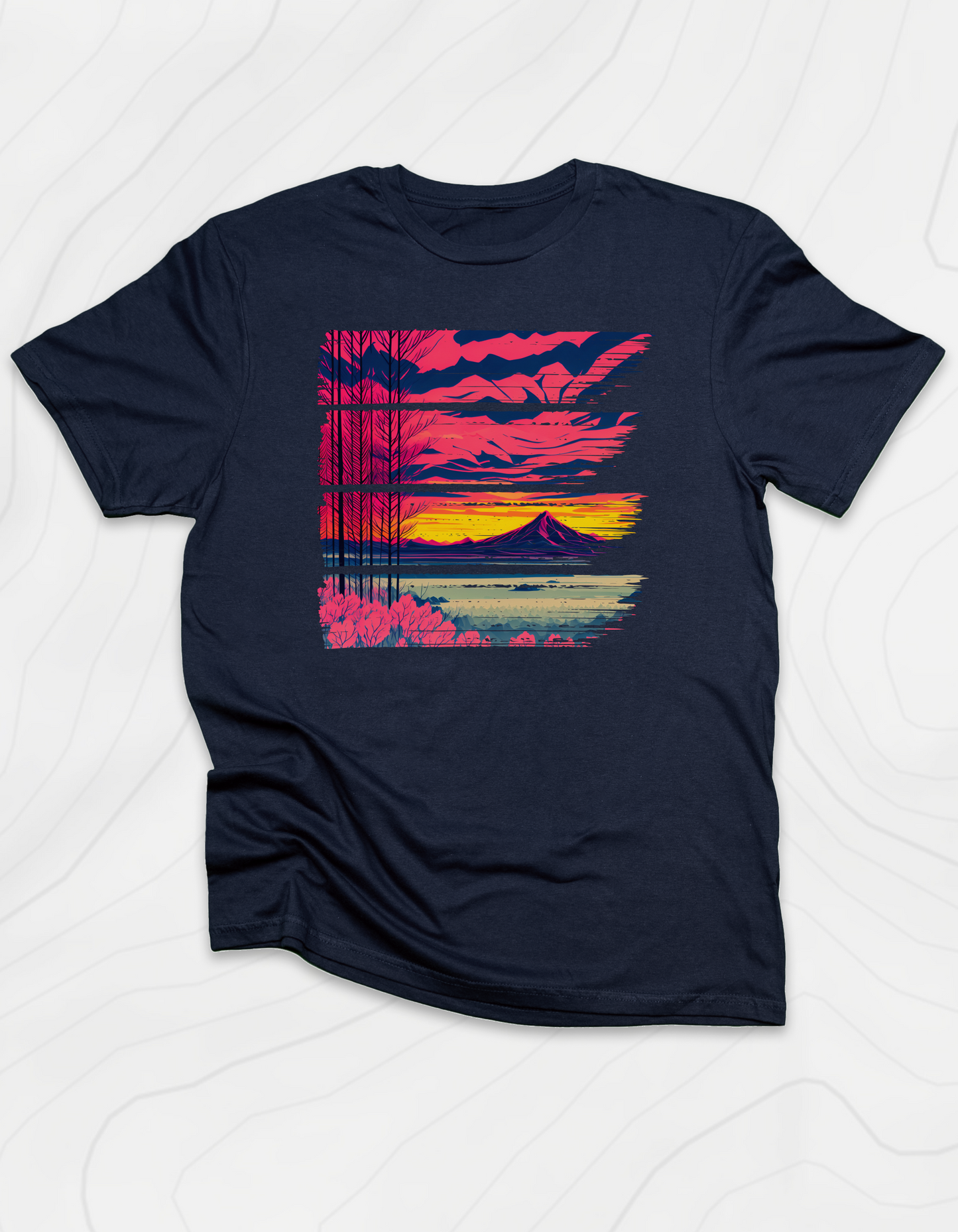 Red and Pink Sunset T-Shirt