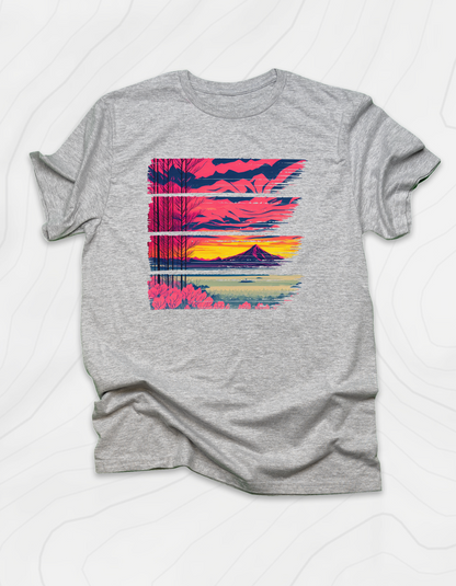 Red and Pink Sunset T-Shirt