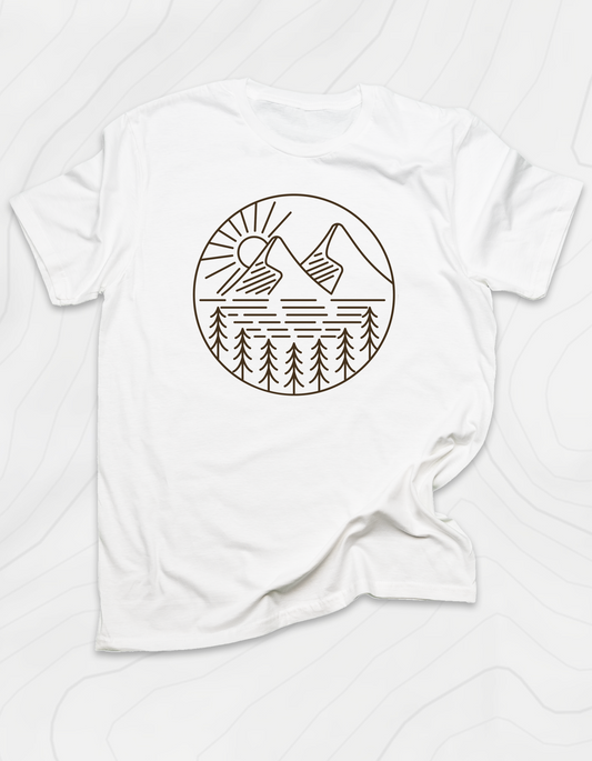 Sunny Mountain Scene T-Shirt