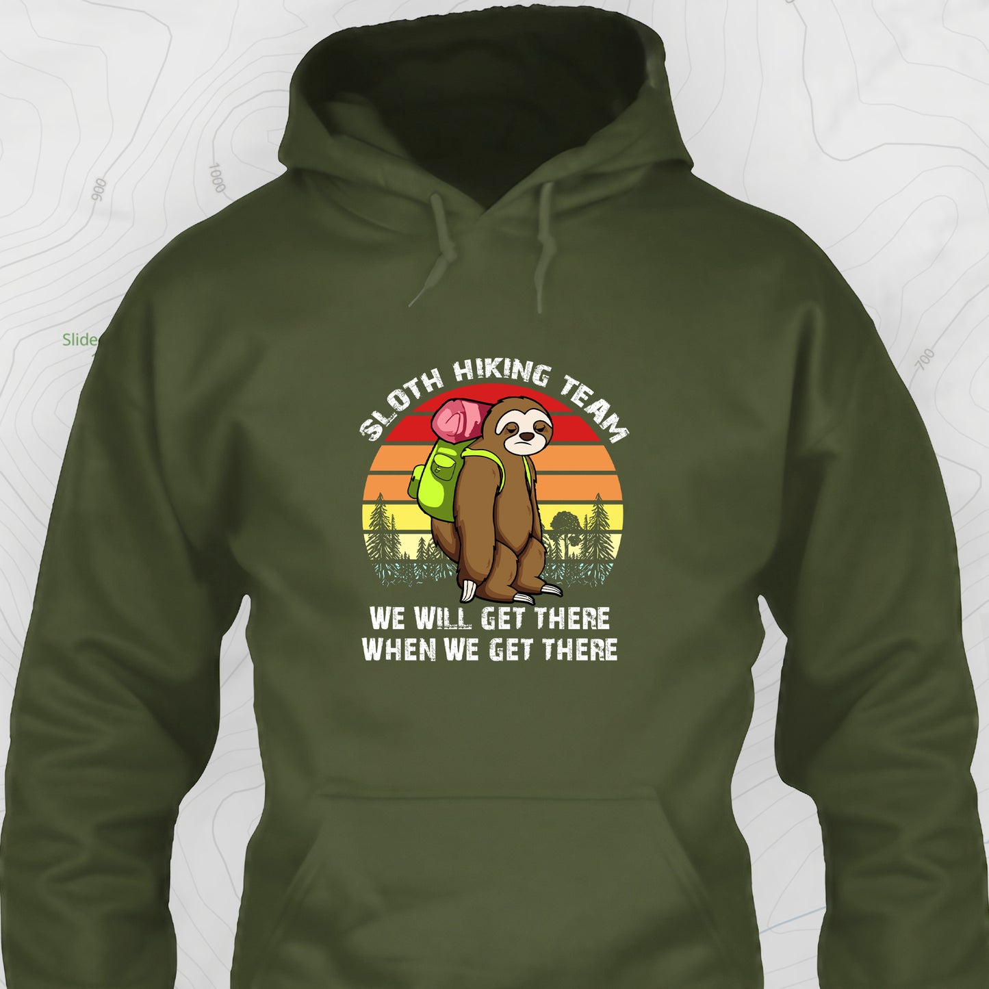 Sloth Hiking Team Hoodie