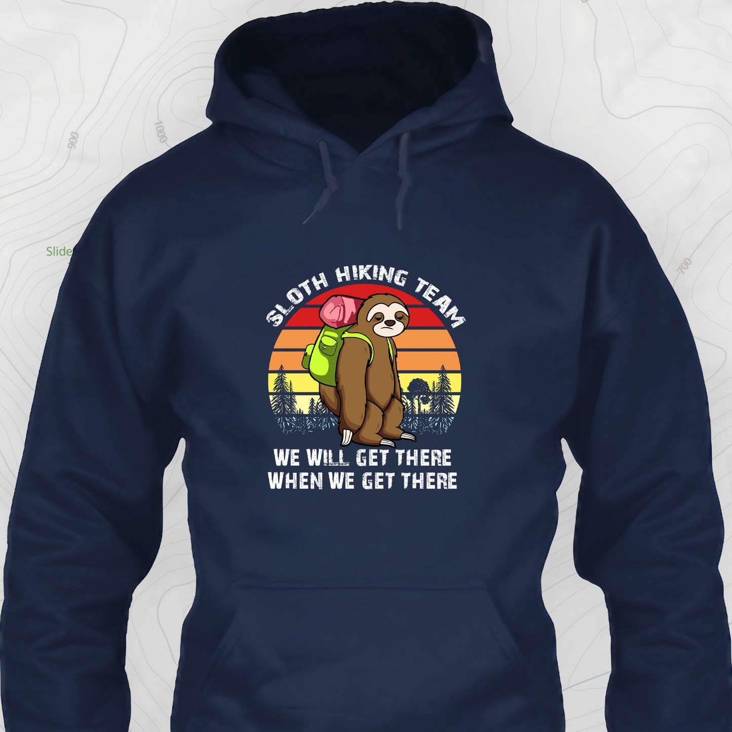 Sloth Hiking Team Hoodie