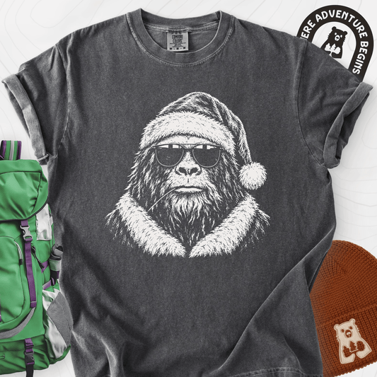 Cool Santa Squatch Pepper front print heavyweight T-shirt